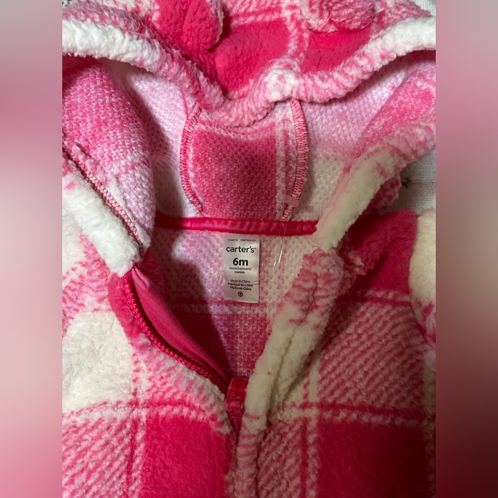 Warm baby girl onesie